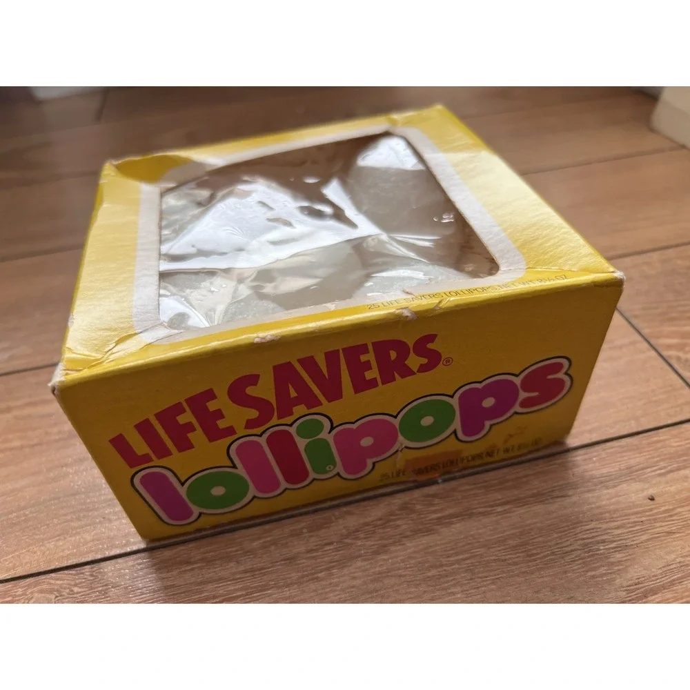 Vintage Advertising Lifesavers Lollipops Box Only 1970s